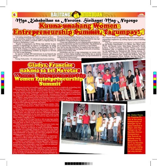 tinig november issue 2012 - Navotas City