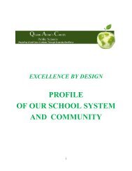 profile of our school system and community - Queen Anne's County ...