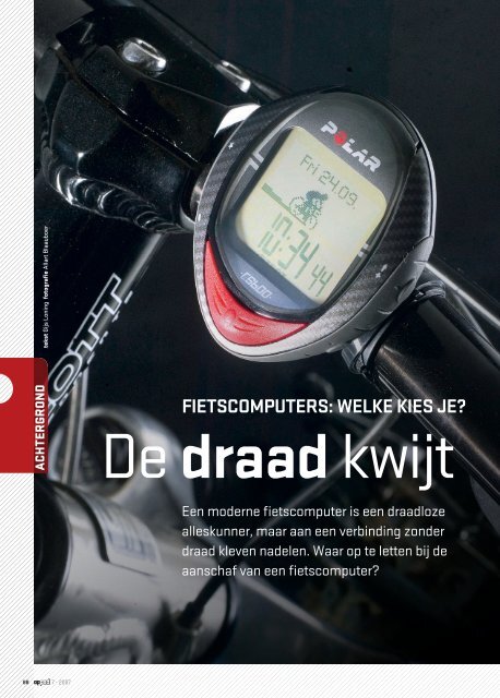 FIETSCOMPUTERS: WELKE KIES JE? - Op Pad