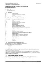 Applicazione del Ponte di Wheatstone Richiamo teorico 1 ... - SUPSI