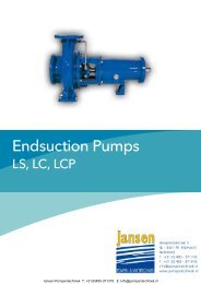 Endsuction Pumps - Jansen Water en Pompentechniek