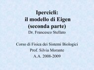 Ipercicli: il modello di Eigen (seconda parte) - Infn