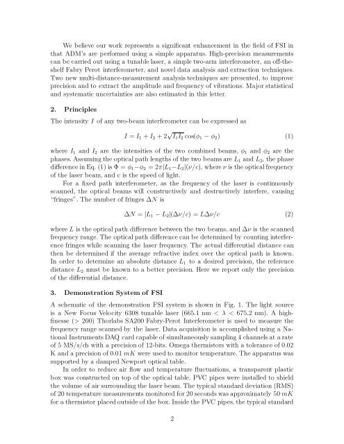 High-precision Absolute Distance Measurement using Frequency ...