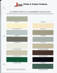 Aluminum Color Chart.. - Jensen Bridge & Supply