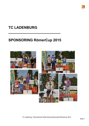 TC LADENBURG - SPONSORING RömerCup 2015