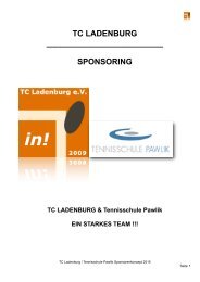 TC LADENBURG - SPONSORING 2015