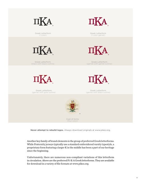 THE PI KAPPA ALPHA FrATErnITy