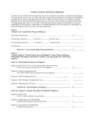 SAMPLE PAYROLL EXPENSES WORKSHEET Consult with a tax ...