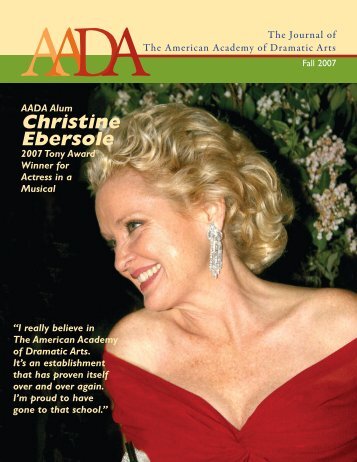 Christine Ebersole - American Academy of Dramatic Arts