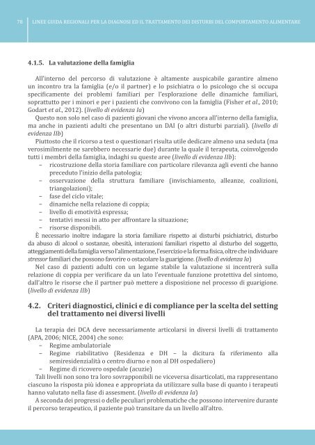 Linee guida - Le Buone Pratiche di cura nei Disturbi del ...