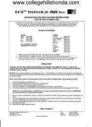 installation diagram pie part # hon03-aux - College Hills Honda