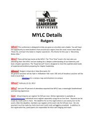 MYLC Details Rutgers What? - Theta Chi Fraternity