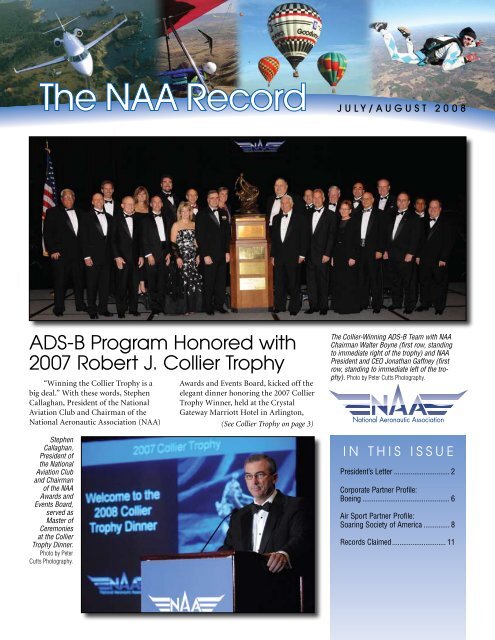 ADS-B Program Honored with 2007 Robert J. Collier Trophy