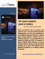 Un nuevo espacio para la Cultura por el arq. Carlos Sánchez Saravia