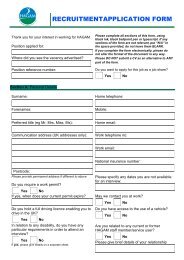 APPLICATION FORM