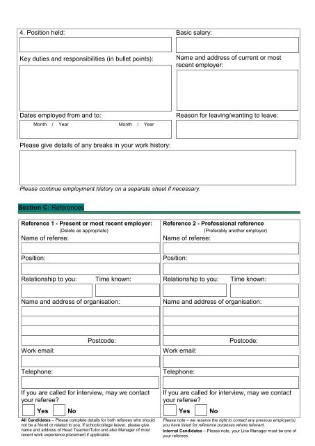 APPLICATION FORM