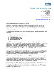to read more and view introduction letter - Hillingdon Association of ...