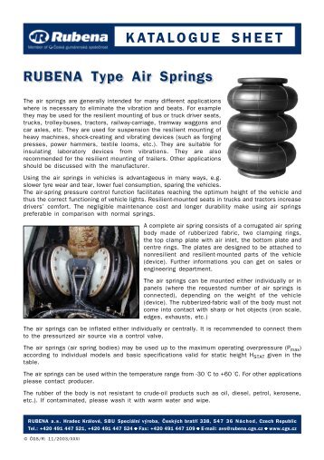 Air Springs RUBENA