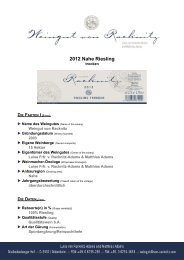 2012 Nahe Riesling trocken - Weingut von Racknitz