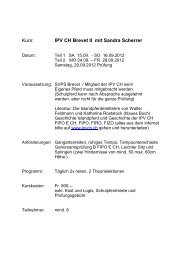 Kurs: IPV CH Brevet II mit Sandra Scherrer - Reithof Neckertal