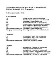 Rangliste SM 2012 - Reithof Neckertal