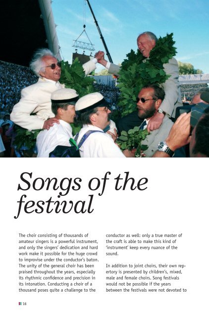 Songs of the festival