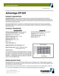 Advantage EP-925 - Franklin Adhesives and Polymers