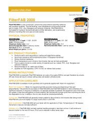 FilterFAB 2000 - Franklin Adhesives and Polymers