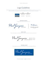 Logo Guidelines - Paul Gauguin Cruises