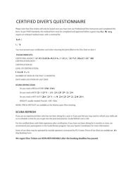 Diver Questionnaire