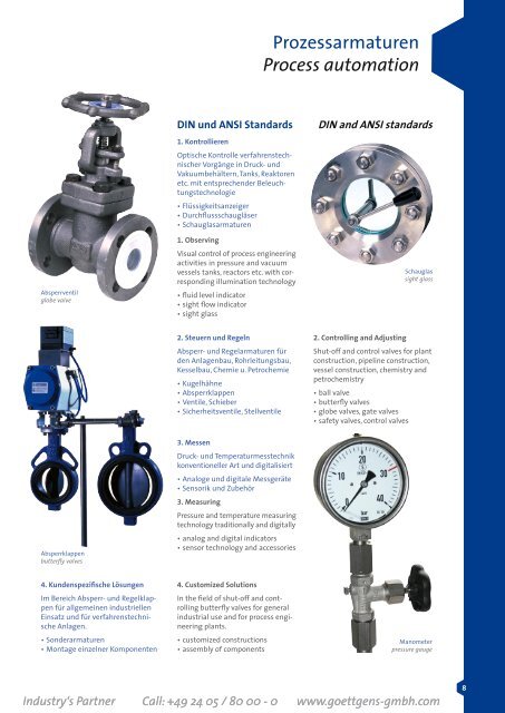 armaturen- und antriebstechnik valves and automation technology