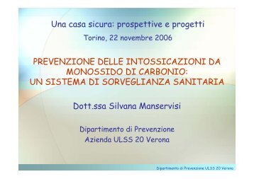 PREVENZIONE DELLE INTOSSICAZIONI DA ... - ASL TO 1