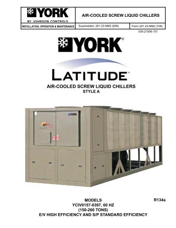 York Screw Chiller Manual