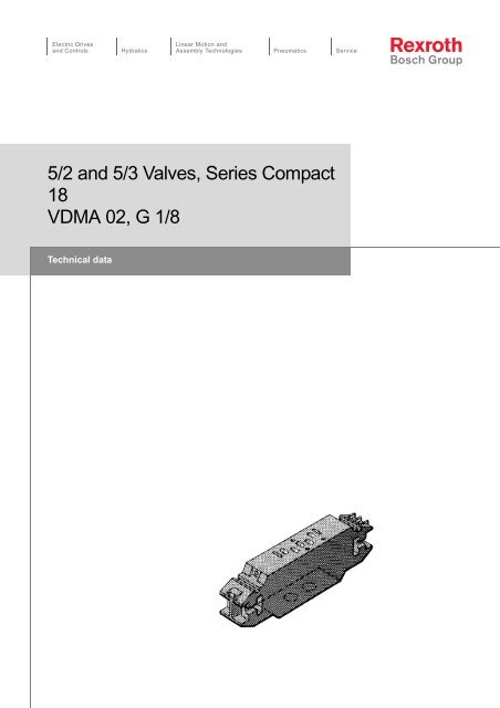 5 2 And 5 3 Valves Series Compact 18 Vdma 02 G Bosch Rexroth