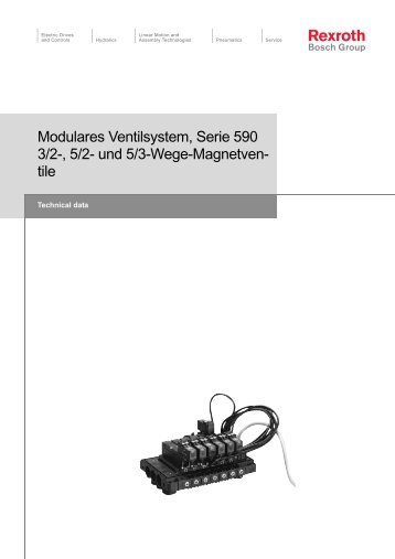 Modulares Ventilsystem, Serie 590 3/2-, 5/2- und 5 ... - Bosch Rexroth