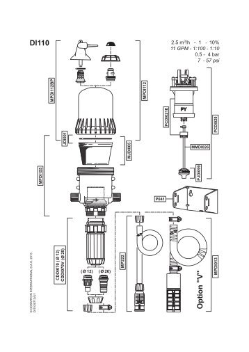 DI 110 Parts diagram