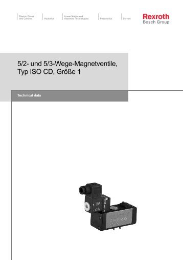 5/2- und 5/3-Wege-Magnetventile, Typ ISO CD ... - Bosch Rexroth