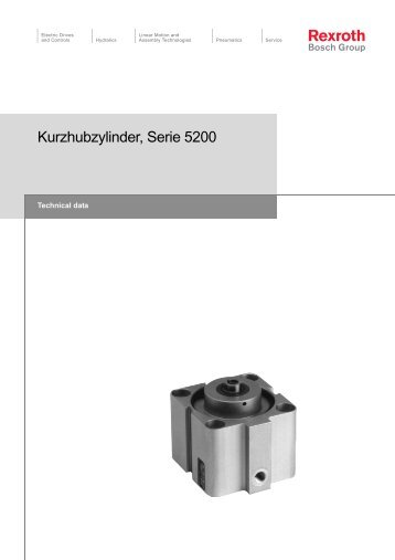 Kurzhubzylinder, Serie 5200 - Bosch Rexroth