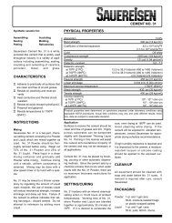 View Product Data Sheet - Sauereisen