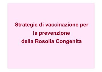Strategie di vaccinazione per la prevenzione della ... - ASL TO 1