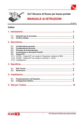 MANUALE di ISTRUZIONI - FIP FLSNET