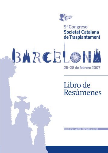 Libro de ResÃºmenes - Societat Catalana de Trasplantament