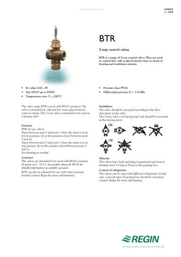 3-way control valves - Xref