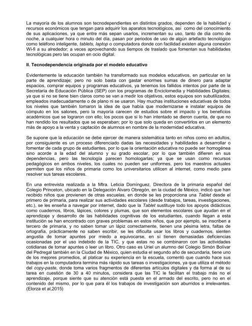 David Dominguez-Los nuevos estudiantes universitarios generados bajo la sociedad del conocimiento Los tecnodependientes y los tecnoautodidactas