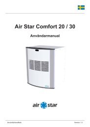 Air Star Comfort 20 / 30 - Ventilation