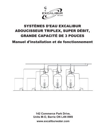 manuel d'installation et d'utilisation des adoucisseurs triplex, super ...