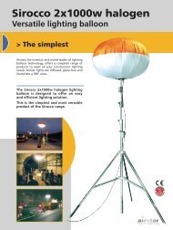 Sirocco 2x1000w halogen - Versatile lighting balloon - Airstar Light