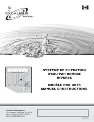 manuel d'instructions systÃ¨me de filtration d'eau par osmose inverse ...