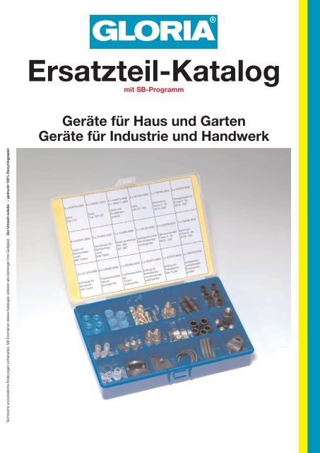 Ersatzteil-Katalog - Gloria