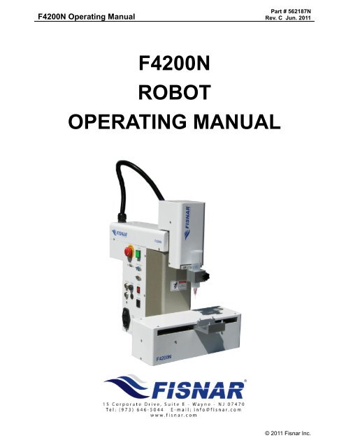 F4200N Manual - Fisnar.fr